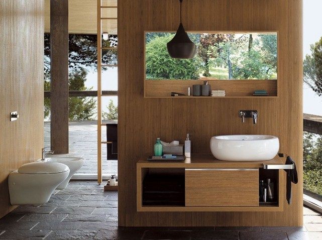 Casa de banho de estilo zen